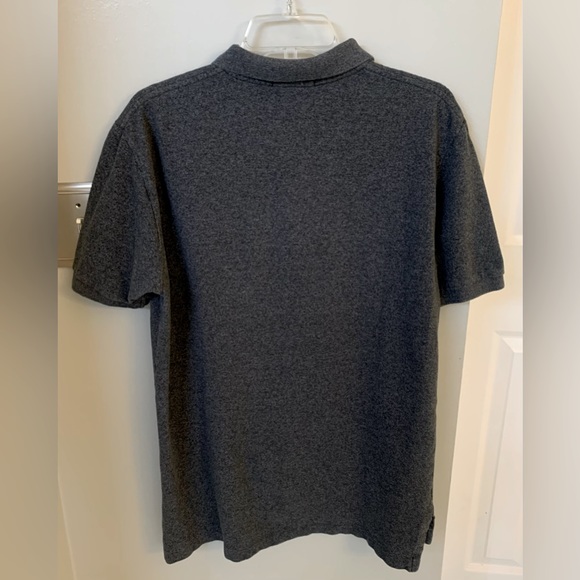 Polo by Ralph Lauren Logo Cotton Collared SS 2-Button Shirt Dark Gray Men’s L - Picture 5 of 7